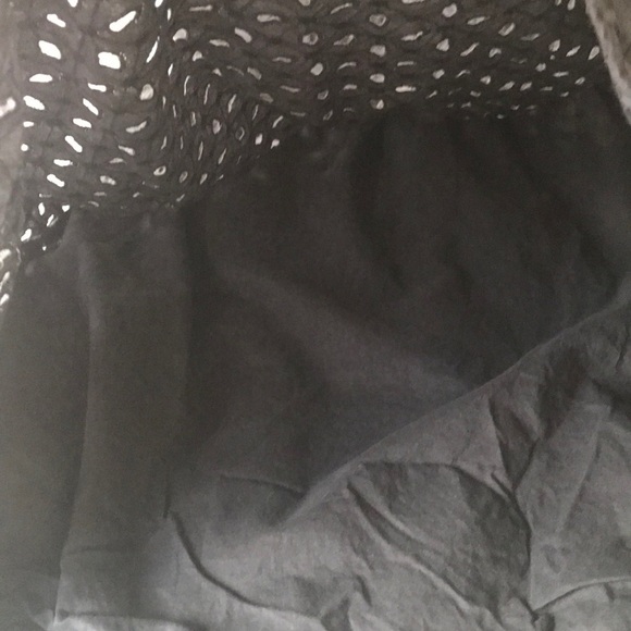 American Eagle Black Strapless Eyelet Mini Dress - Picture 6 of 11